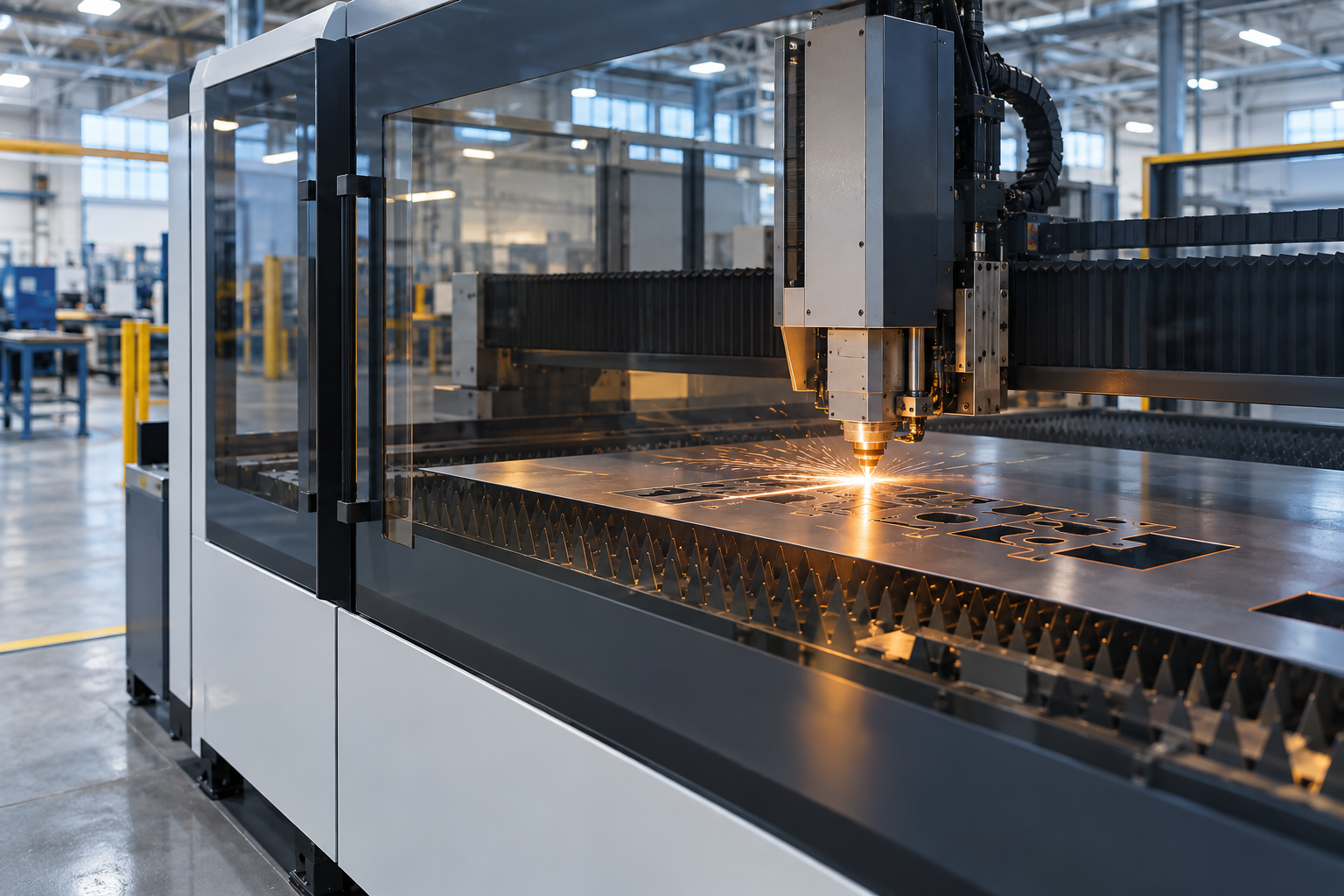 Fason kesim üretiminde sac malzemenin CNC lazerle hassas kesimi
