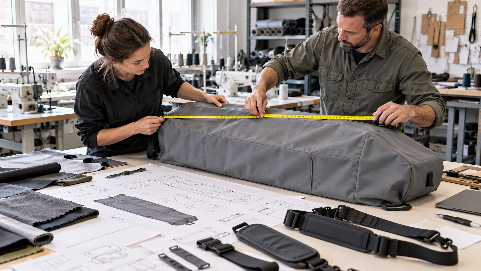 Koruyucu tekstil kılıf prototipinin ölçü ve tasarım kontrolü