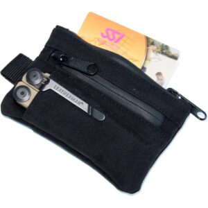 Erkek Cüzdan – Su Geçirmez Fermuarlı EDC Organizer Çanta ve Kartvizitlik Siyah